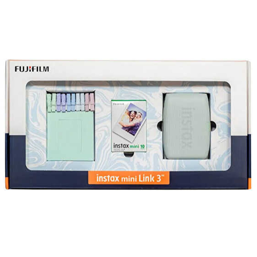 Fujıfılm Instax Mını Lınk 3 Green Bundle Box Prınter