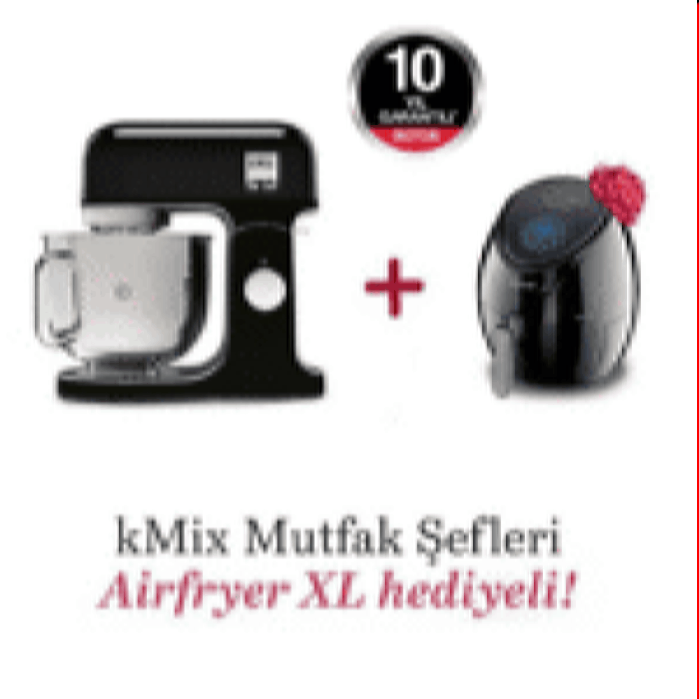 Kenwood kMix Mutfak Şefi 5 Lt KMX750AB + Airfryer XL Siyah HFP30.000BK Hediyeli