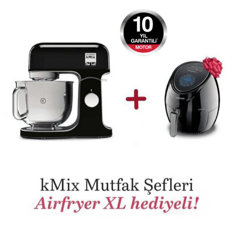Kenwood kMix Mutfak Şefi 5 Lt KMX750AB + Airfryer XL Siyah HFP30.000BK Hediyeli
